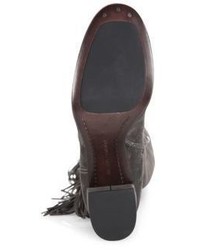 Frye Jodi Fringed Suede Over The Knee Boots