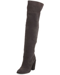 Dolce Vita Orene Suede Over The Knee Boot Anthracite
