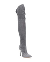 Casadei Pointed Thigh High Boots