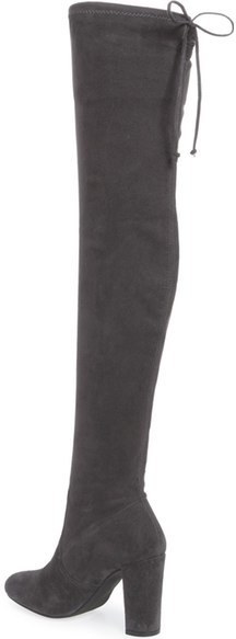 dune sibyl leather over knee boots