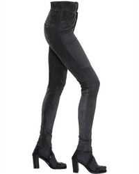 Isabel Marant High Waist Stretch Suede Pants