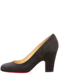 Christian Louboutin Akdooch Suede Red Sole 85mm Pump
