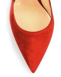 Gianvito Rossi Ellipsis High Back Suede Point Toe Pumps