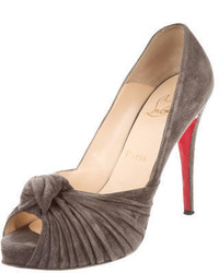Christian Louboutin Suede Knot Pumps