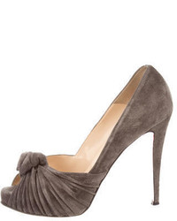 Christian Louboutin Suede Knot Pumps