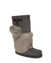 Manitobah Mukluks Snowy Owl Faux Fur Waterproof Snow Boot