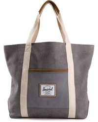 Charcoal Suede Tote Bag