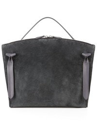 Jil Sander Hill Medium Suede And Leather Tote