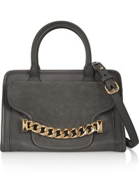Karl Lagerfeld Kchain Textured Leather And Suede Tote