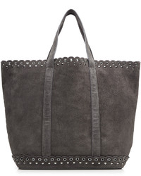 Vanessa Bruno Suede Tote With Stud And Eyelet Trim
