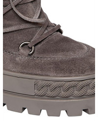 Casadei 80mm Suede Wedged Sneaker Boots