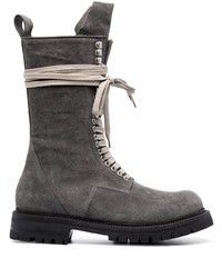 Rick Owens DRKSHDW Lace Up Leather Boots