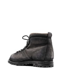 Officine Creative Suede Fur Lined Ankle Boots