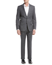 BOSS Basic Slim Fit Two Piece Suit Gray