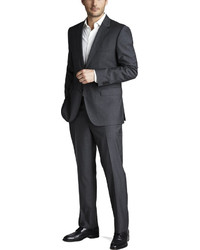 Hugo Boss Boss Basic Two Button Suit Charcoal