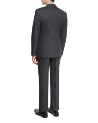 Gucci Brera Two Piece Wool Suit Charcoal