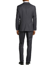 Hugo Boss Grand Central Micro Houndstooth Suit Dark Gray