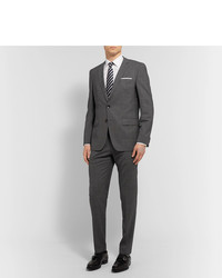 Hugo Boss Grey Hugegenius Slim Fit Puppytooth Wool Suit
