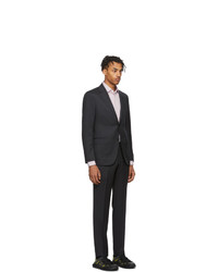 Ermenegildo Zegna Grey Wool Micro Check Milan Suit