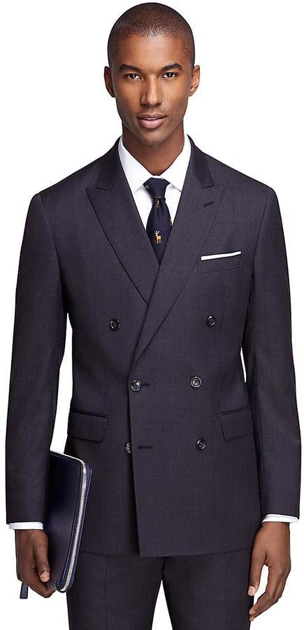 brooks brothers 1818 charcoal suit