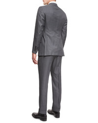 Tom Ford Oconnor Base Irregular Canvas Two Piece Suit Gray