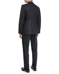 Tom Ford Oconnor Base Semi Worsted Flannel Two Piece Suit Charcoal