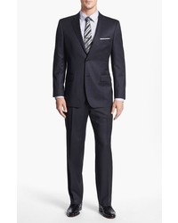 BOSS Pasolinimovie Classic Fit Charcoal Wool Suit