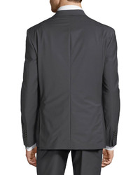 John Varvatos Plain Two Button Wool Blend Suit