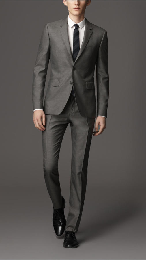 Burberry Slim Fit Wool Silk Suit, $1,995 | Burberry | Lookastic