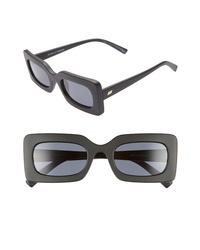 Le Specs 50mm Rectangle Sunglasses