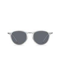 BOSS 50mm Round Sunglasses In Silver Gray At Nordstrom