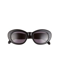 Alaia 51mm Oval Sunglasses In Black At Nordstrom
