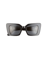 Burberry 51mm Square Sunglasses In Blackdark Grey At Nordstrom