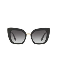 Dolce & Gabbana 52mm Gradient Cat Eye Sunglasses
