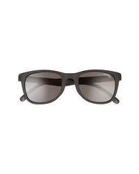 Carrera Eyewear 52mm Rectangular Sunglasses In Matte Black Gray Pz At Nordstrom