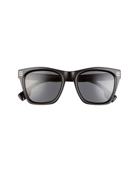 Burberry 52mm Square Sunglasses In Blackdark Grey At Nordstrom