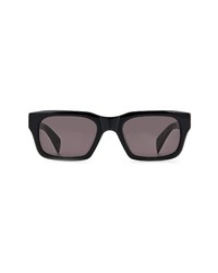 rag & bone 53mm Rectangular Sunglasses In Black Grey At Nordstrom