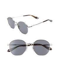 Givenchy 53mm Squared Round Metal Sunglasses