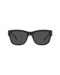 Dolce & Gabbana 54mm Square Sunglasses In Blackdark Grey At Nordstrom