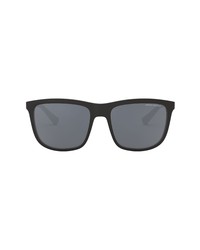 AX Armani Exchange 56mm Polarized Square Sunglasses