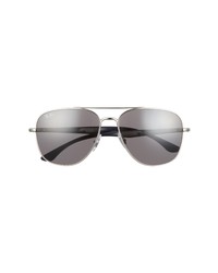 Ray-Ban 56mm Square Sunglasses In Silverdark Grey At Nordstrom