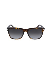 Salvatore Ferragamo 57mm Gradient Rectangle Sunglasses