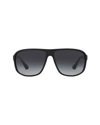 AX Armani Exchange 57mm Sunglasses In Matte Gunmetal At Nordstrom