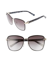 Longchamp 58mm Metal Sunglasses