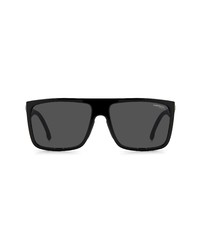 Carrera Eyewear 58mm Rectangle Sunglasses In Black Grey At Nordstrom