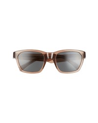 Celine 58mm Rectangular Sunglasses In Shiny Light Brown Smoke At Nordstrom
