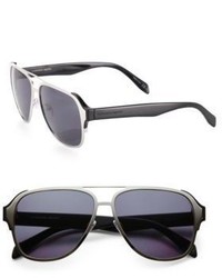 Alexander McQueen 58mm Square Pilot Sunglasses