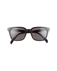 Celine 58mm Square Sunglasses In Shiny Black Smoke At Nordstrom
