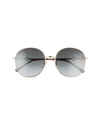 Gucci 59mm Gradient Round Sunglasses
