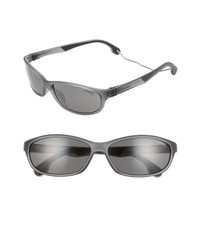 Carrera Eyewear 61mm Polarized Wraparound Sunglasses